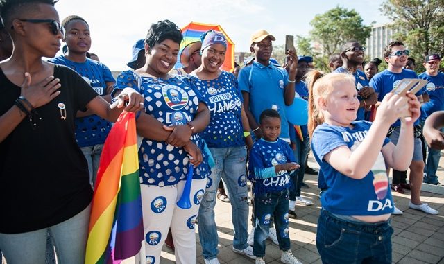 Pride flag in South Africa