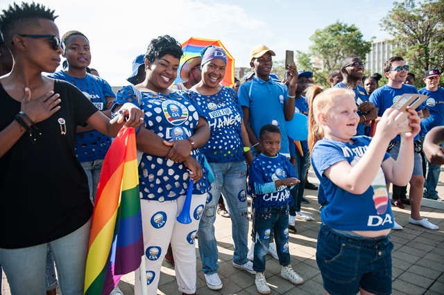 Pride flag in South Africa