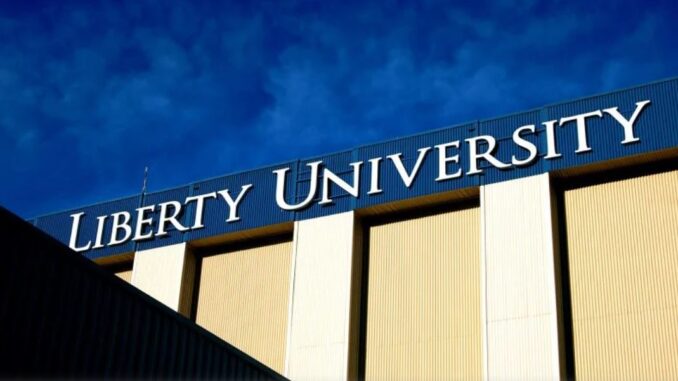 Liberty University sign