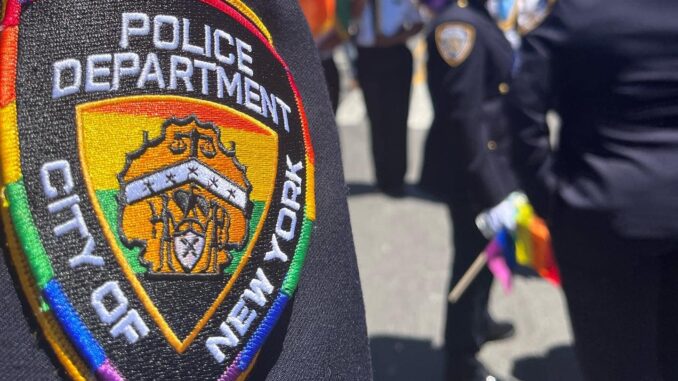 NYC Pride cops badge